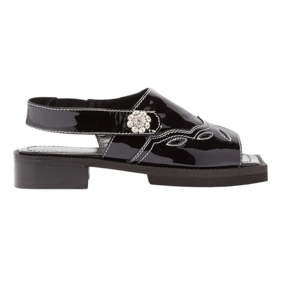 ISO GANNI patent leather sandals - Picture 2 of 2